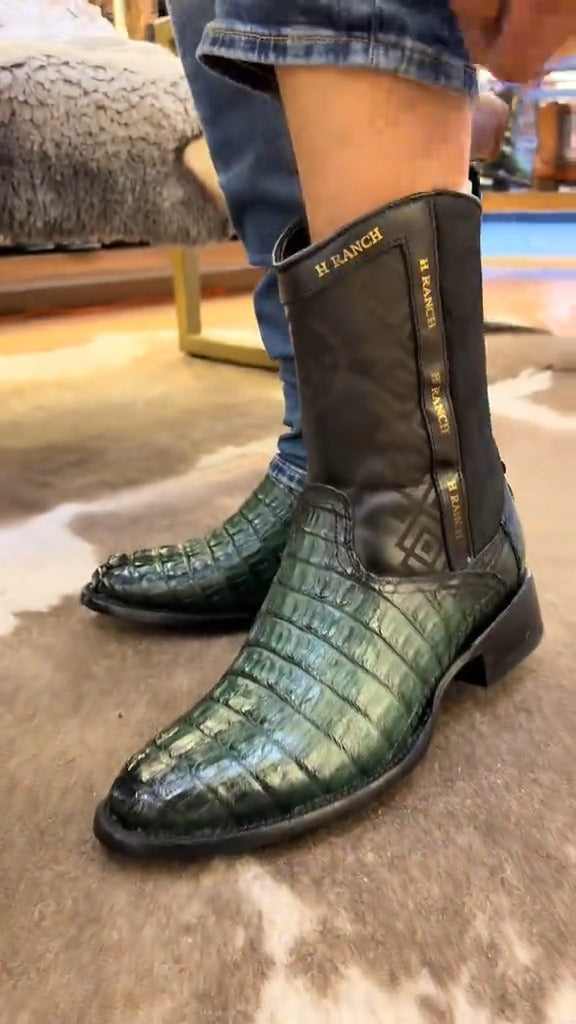 Classic Alligator Leather Boots