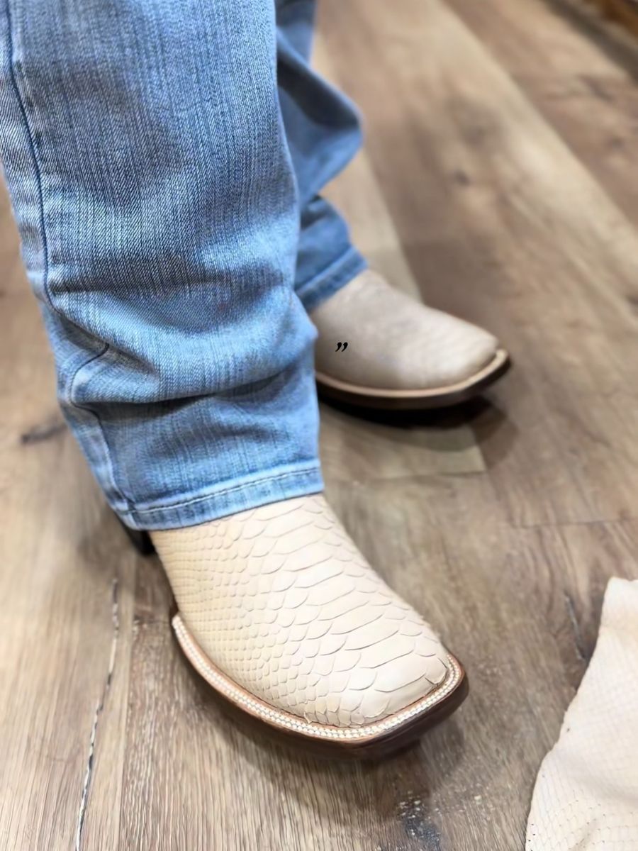 (⏰New Arrivals Promotion $15 OFF) Python Skin Boots In Nude Color