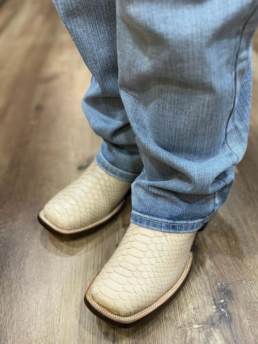(⏰New Arrivals Promotion $15 OFF) Python Skin Boots In Nude Color