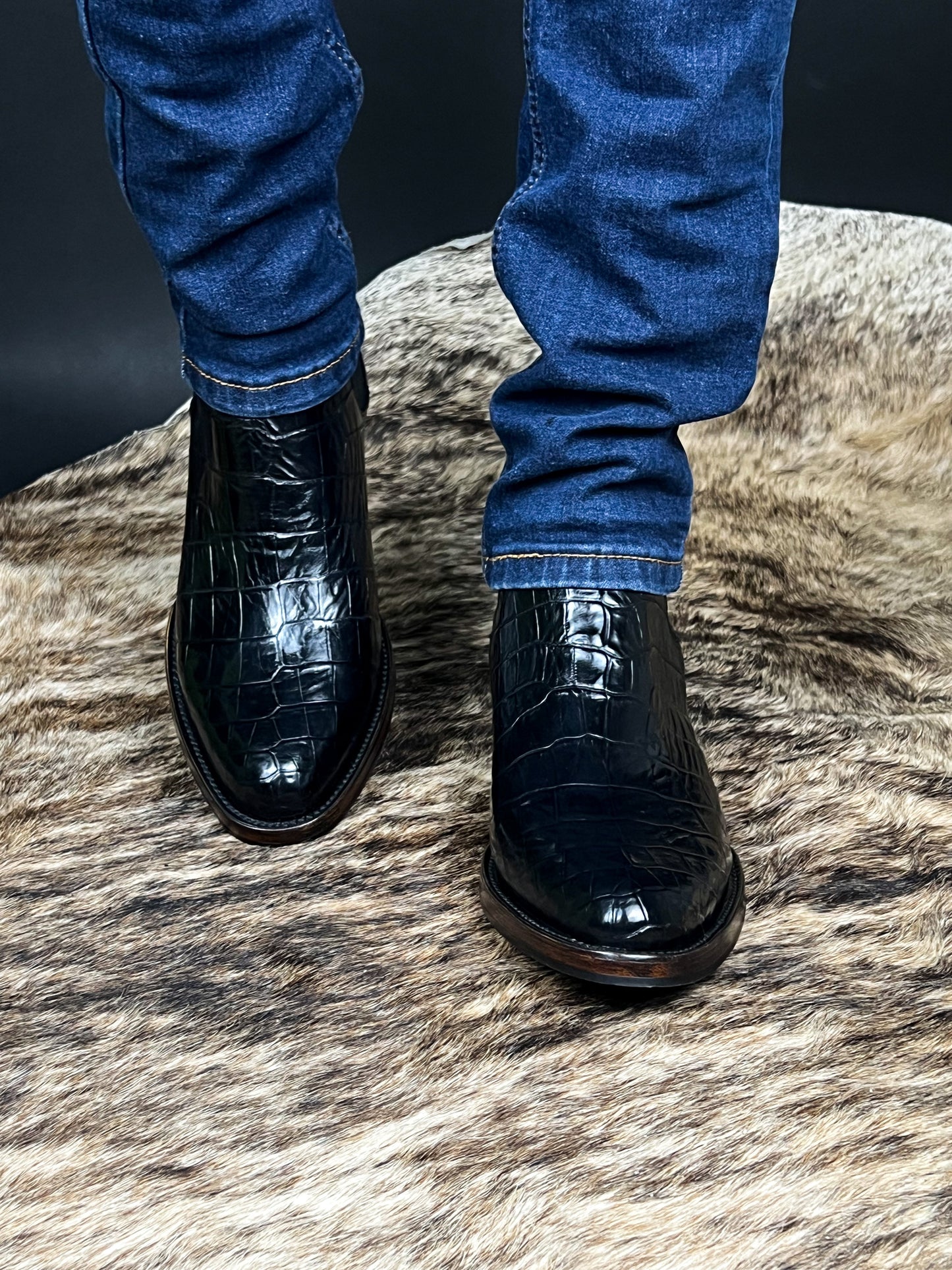 (⏰New Arrivals Promotion $20 OFF) Black Chelsea Leather Boots