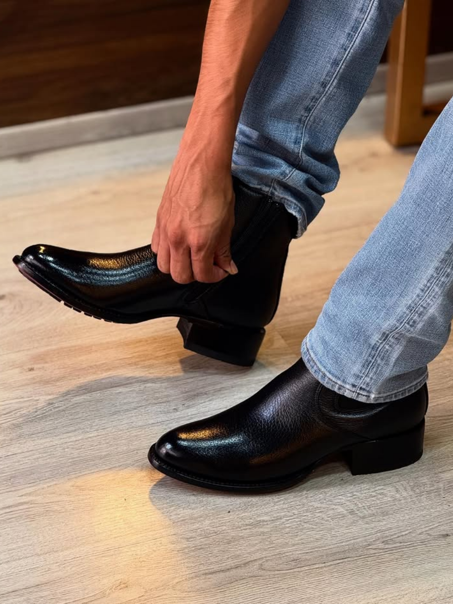 Luchesse Black Deerskin Boots