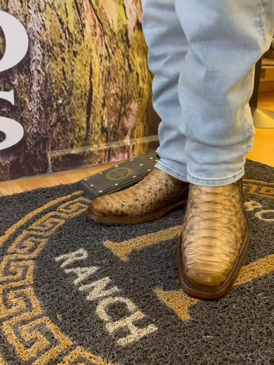 Snakeskin Pattern Boots