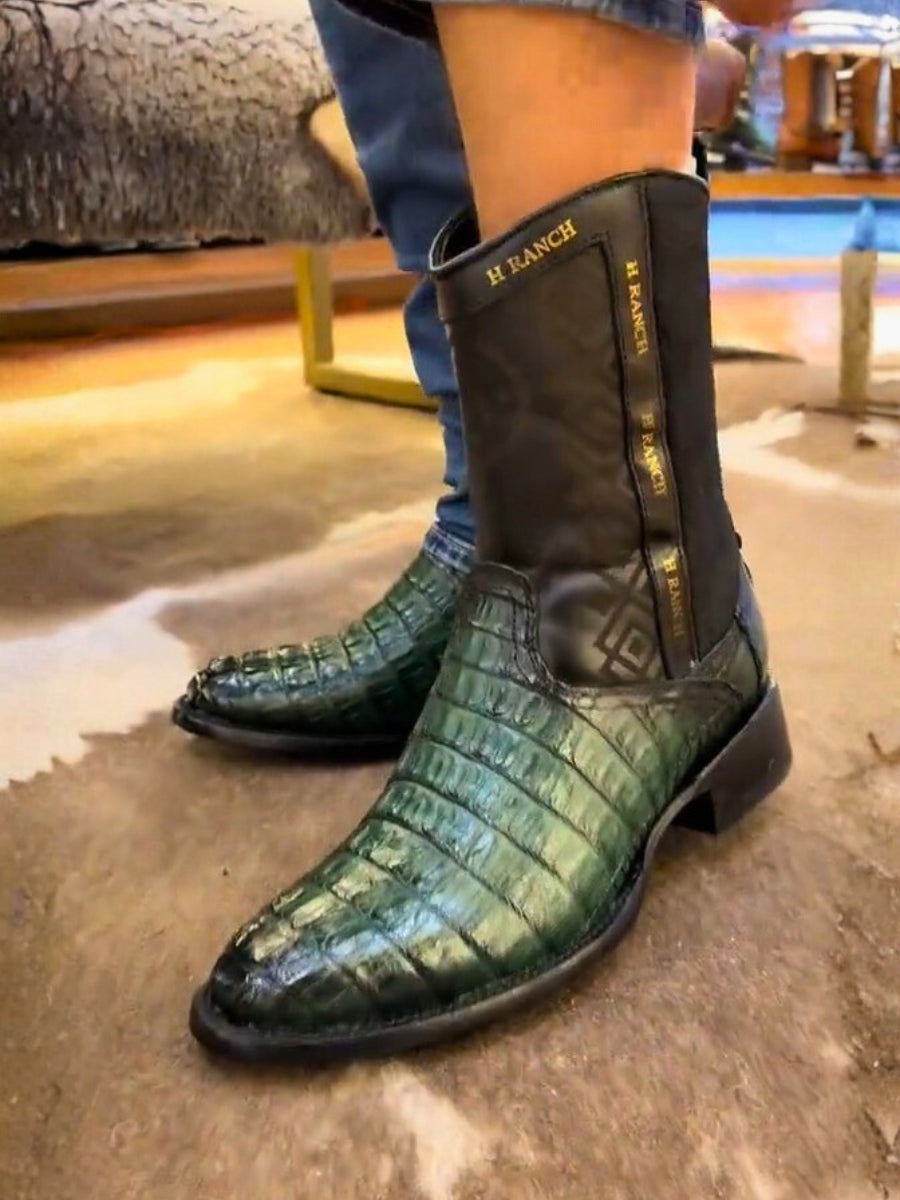 Classic Alligator Leather Boots