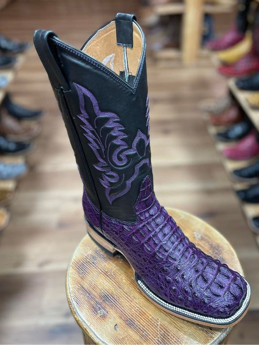 (⏰New Arrivals Promotion $20 OFF) Purple Crocodile Leather Printed Boots