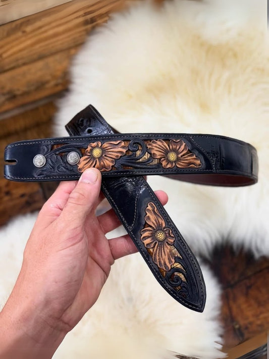 Handmade Crocodile Leather Belt
