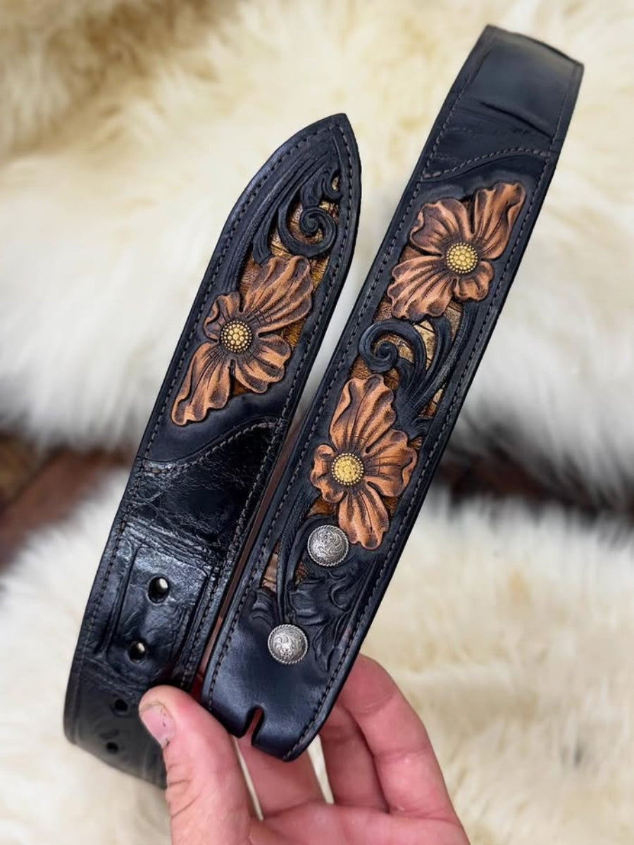Handmade Crocodile Leather Belt