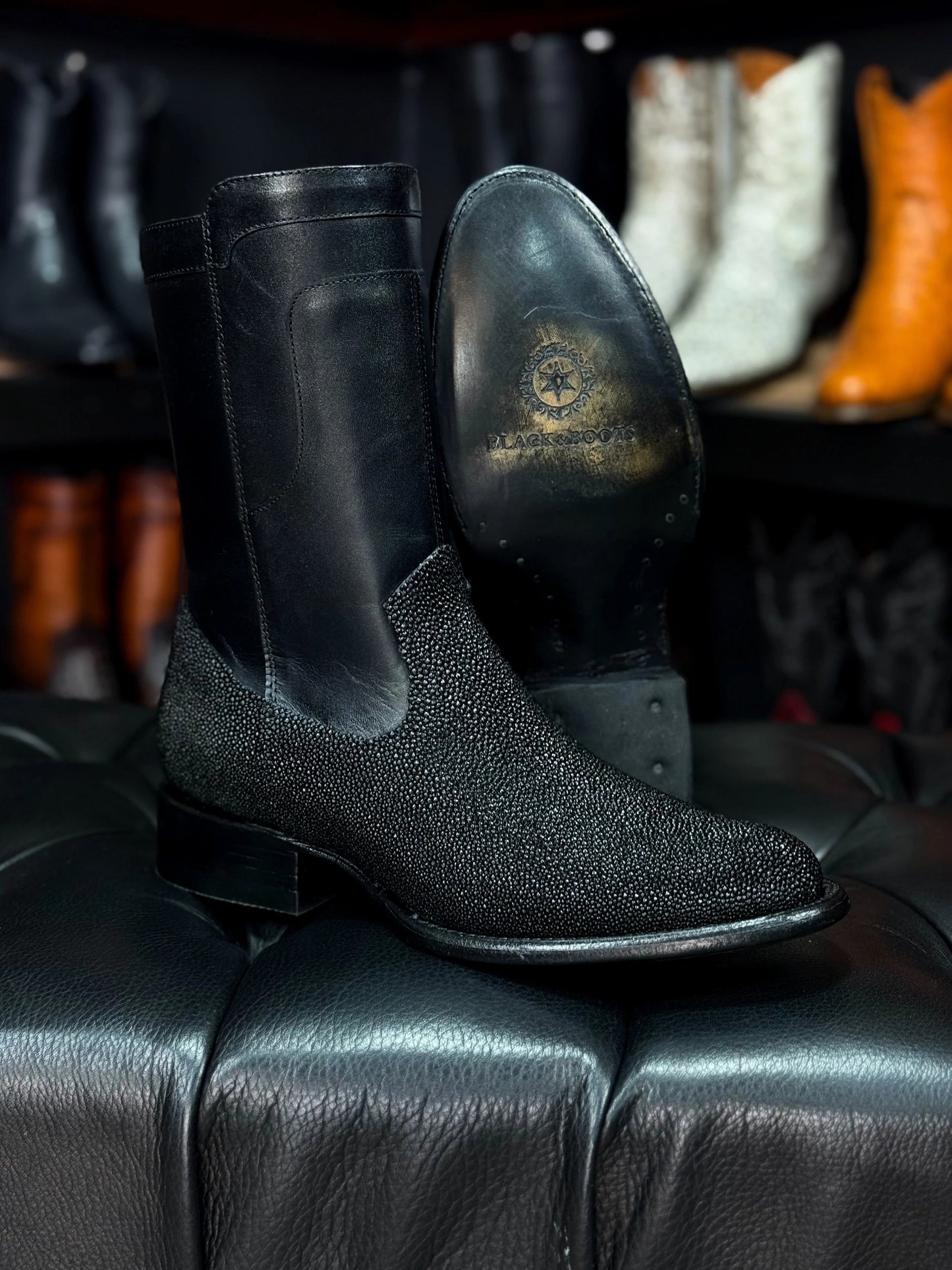 Christian Stingray Skin Boots