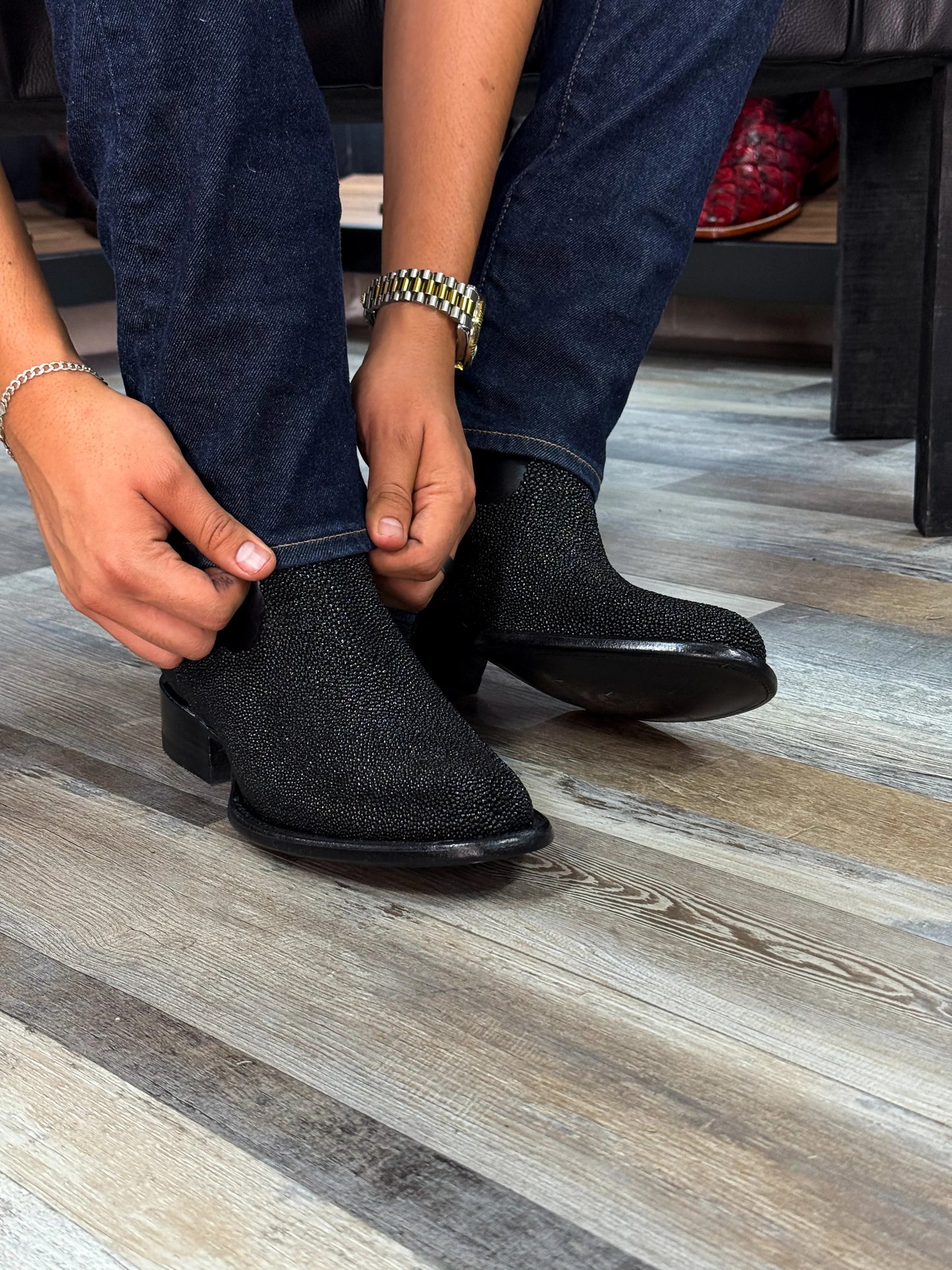 Christian Stingray Skin Boots