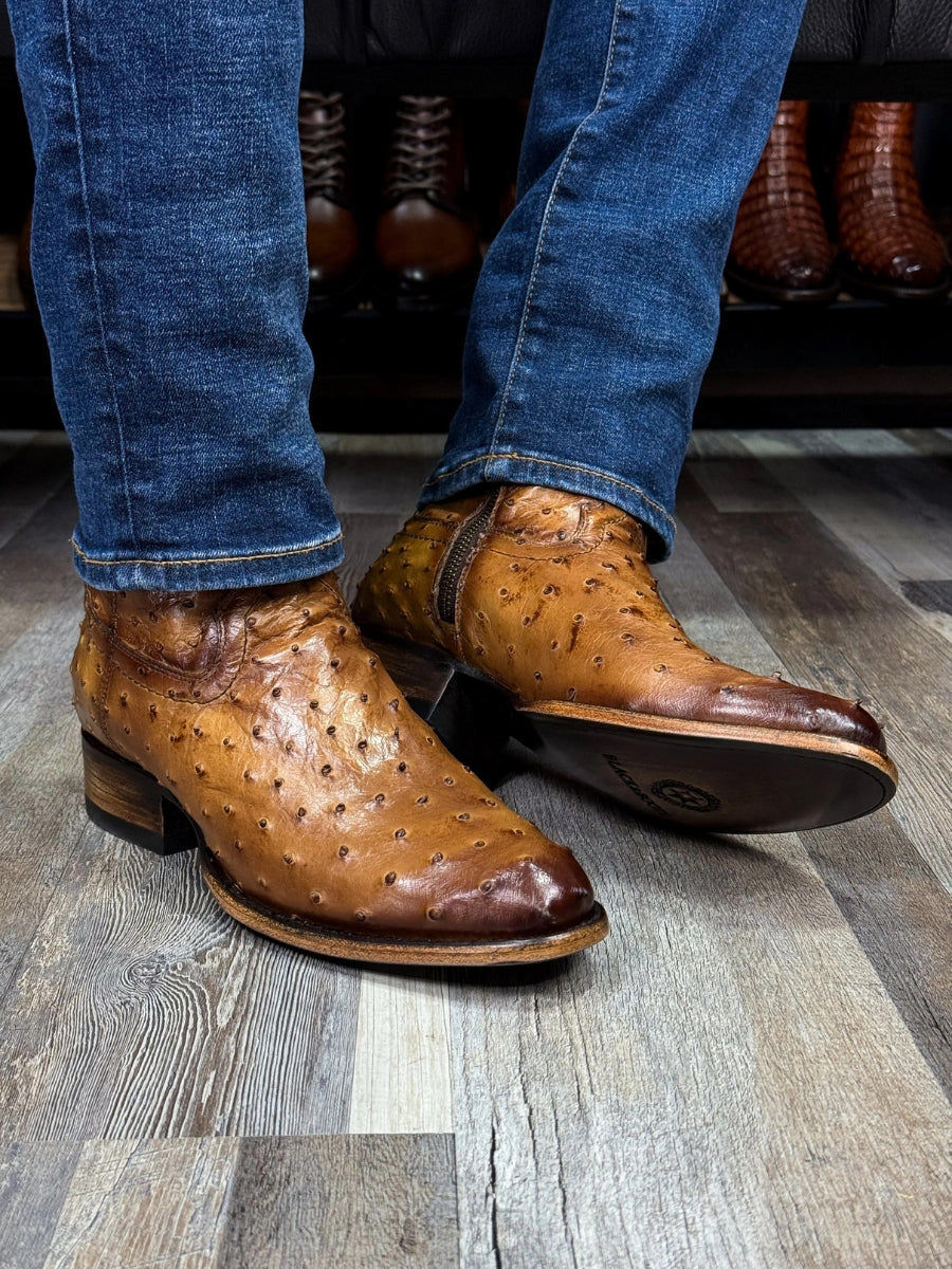 Emma Full Ostrich Boots Oval