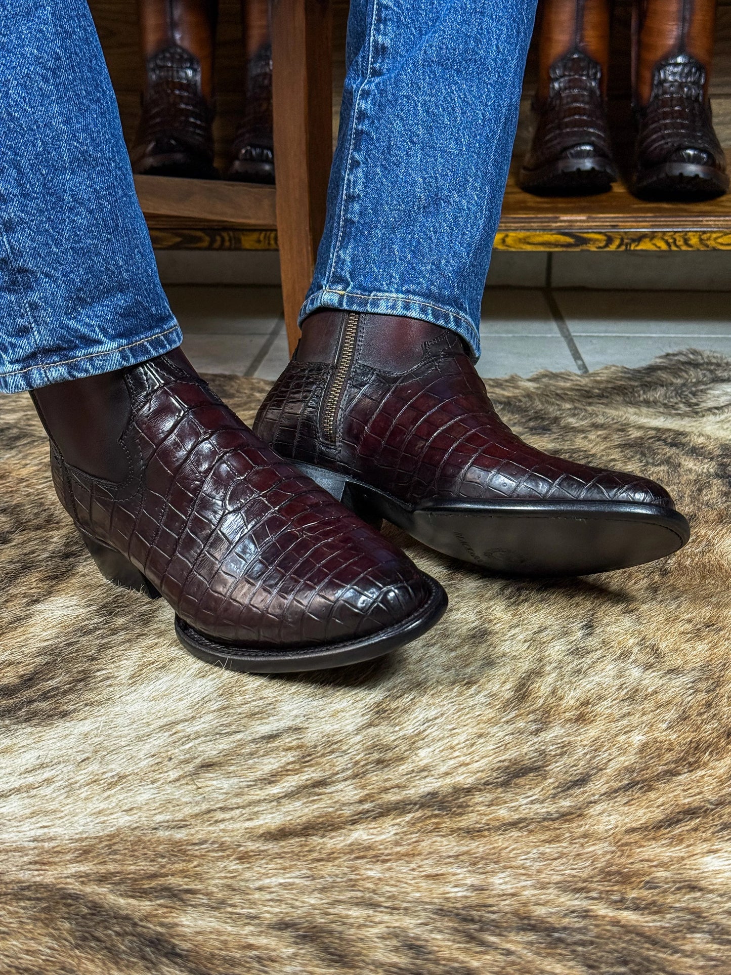 Black Cherry Crocodile Morileti Ovals