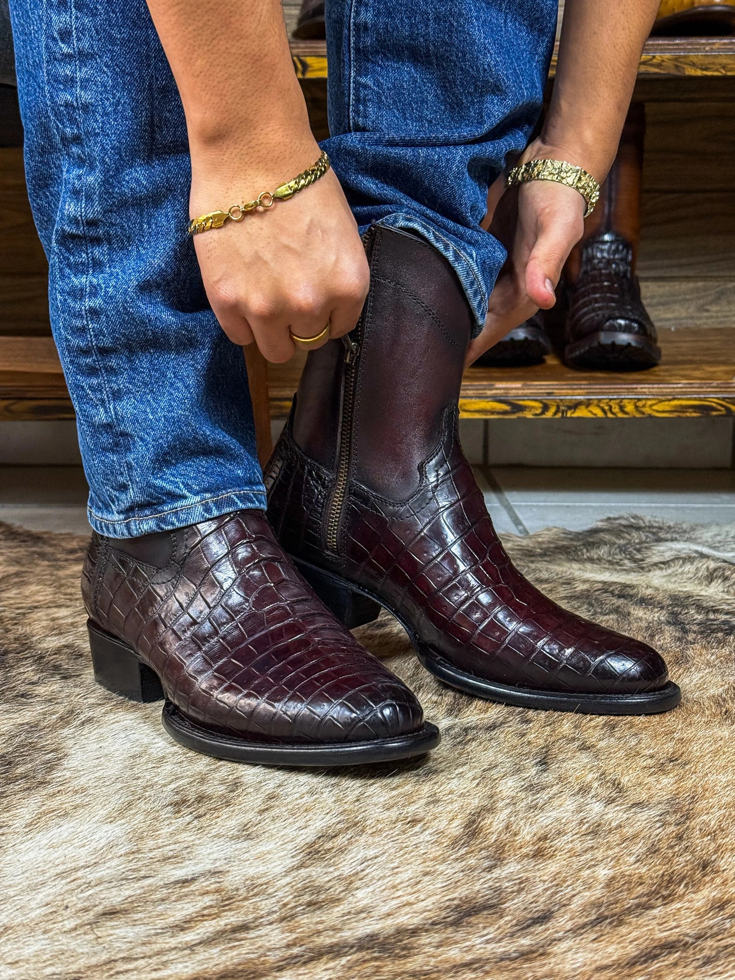 Black Cherry Crocodile Morileti Ovals