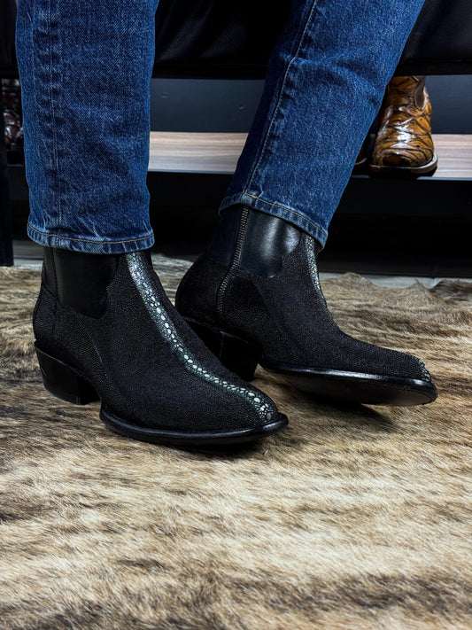 High Black Manitoba Queen Boots Ovals