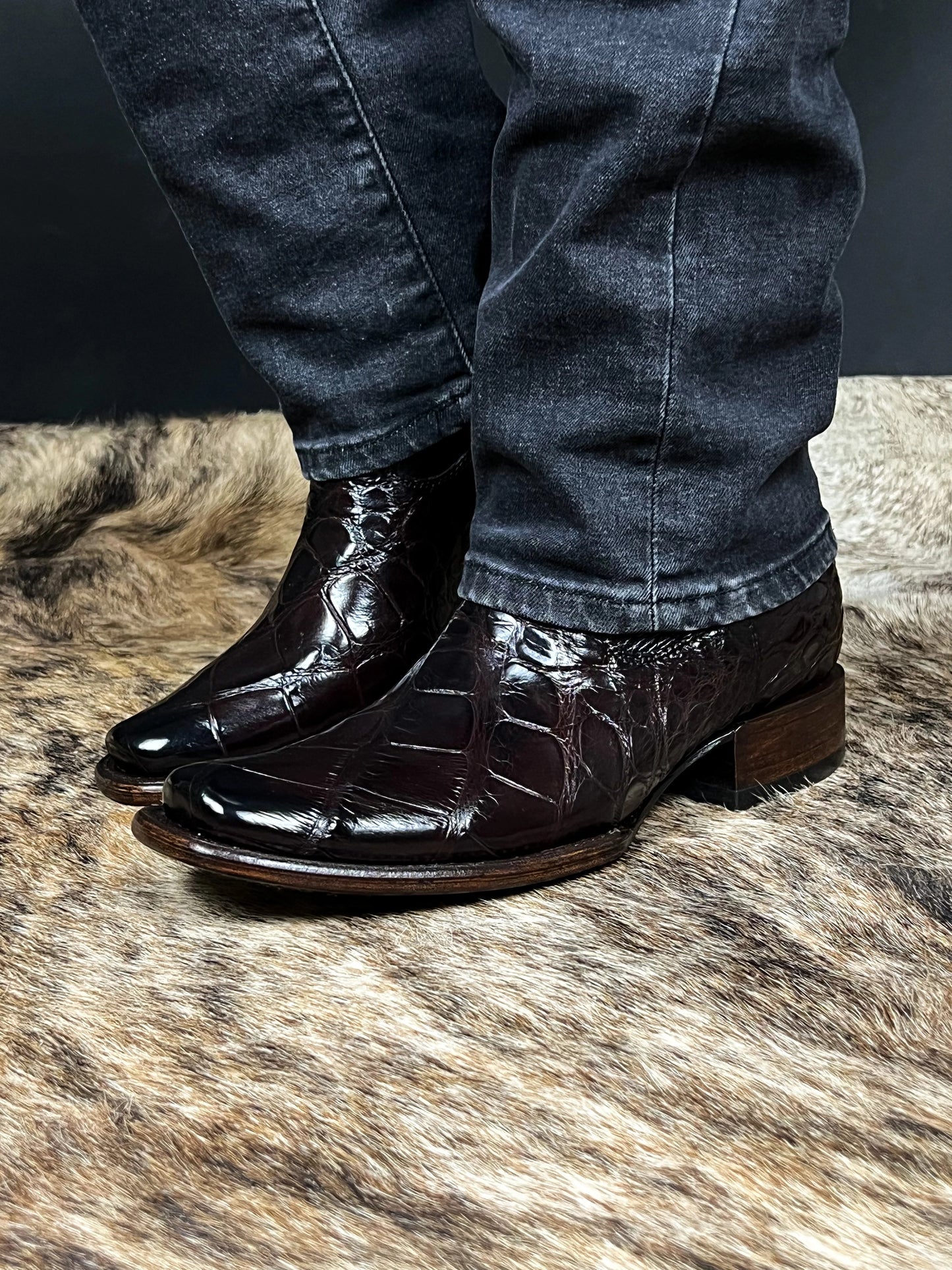 Christian Dark Brown Crocodile  Alligator Dubai