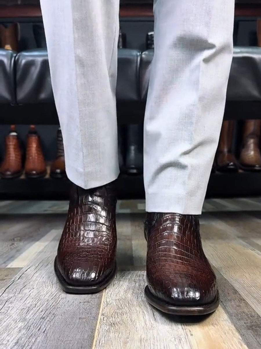 Full Crocodile Morileti French Boots