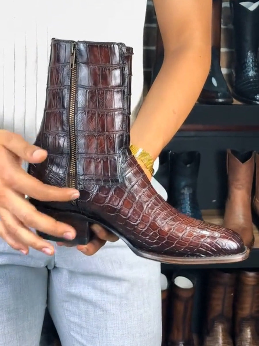 Full Crocodile Morileti French Boots