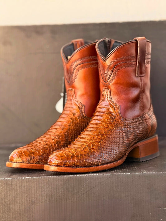 Men's Genuine Python Skin Casual Boots