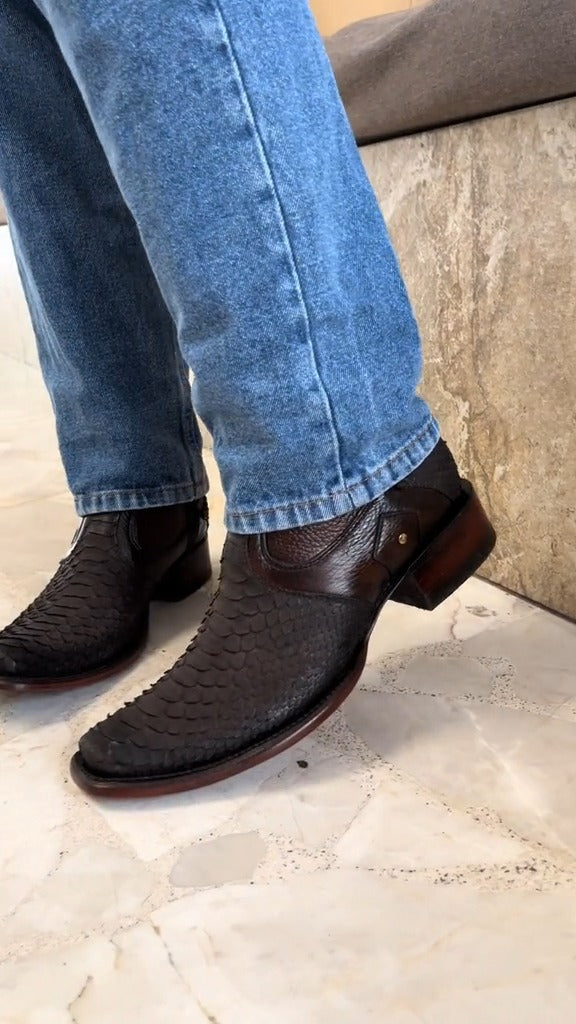 Men's Exotic Python Boots
