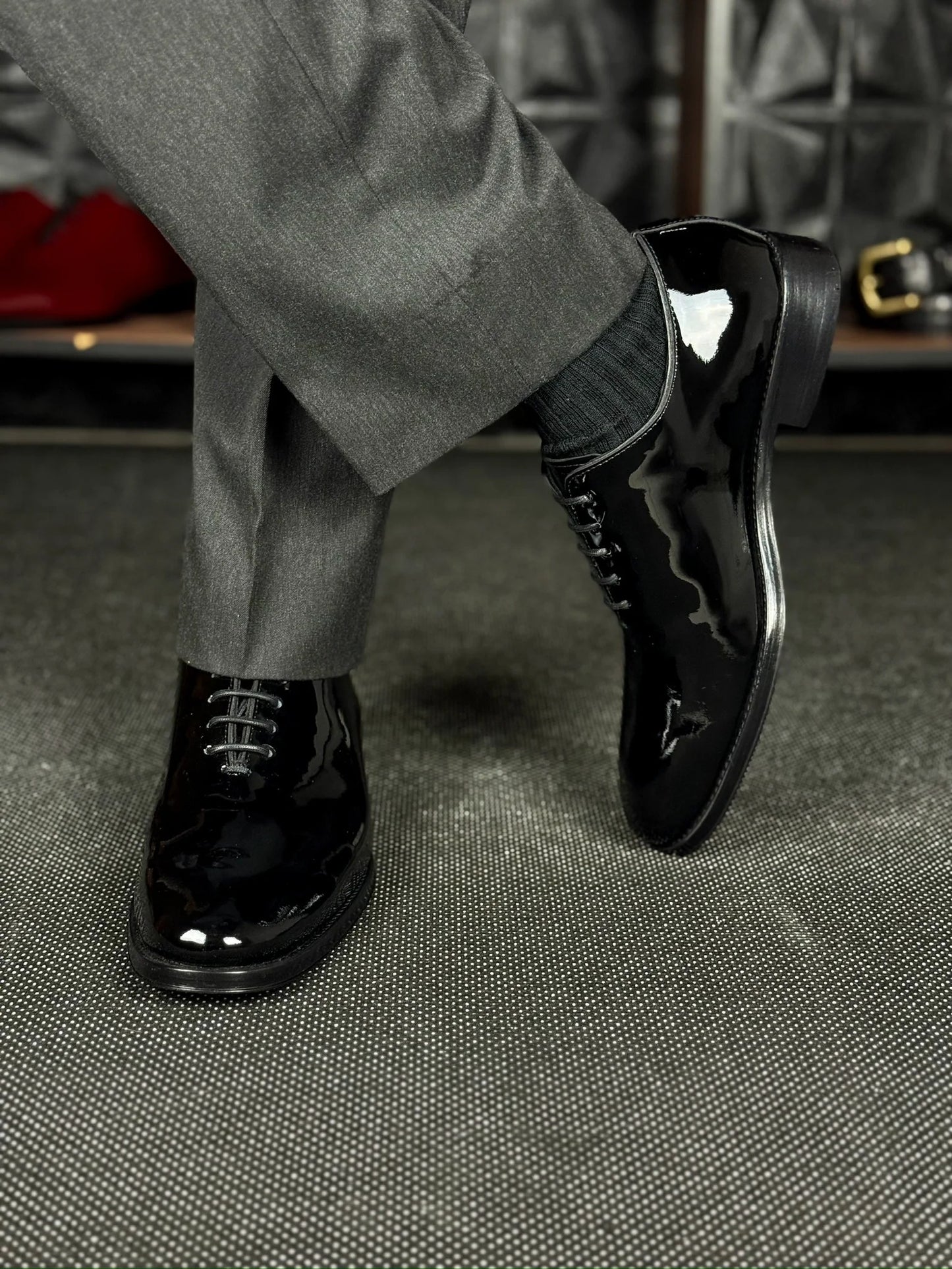 Hugo Wholecut Charol Dress Shoes