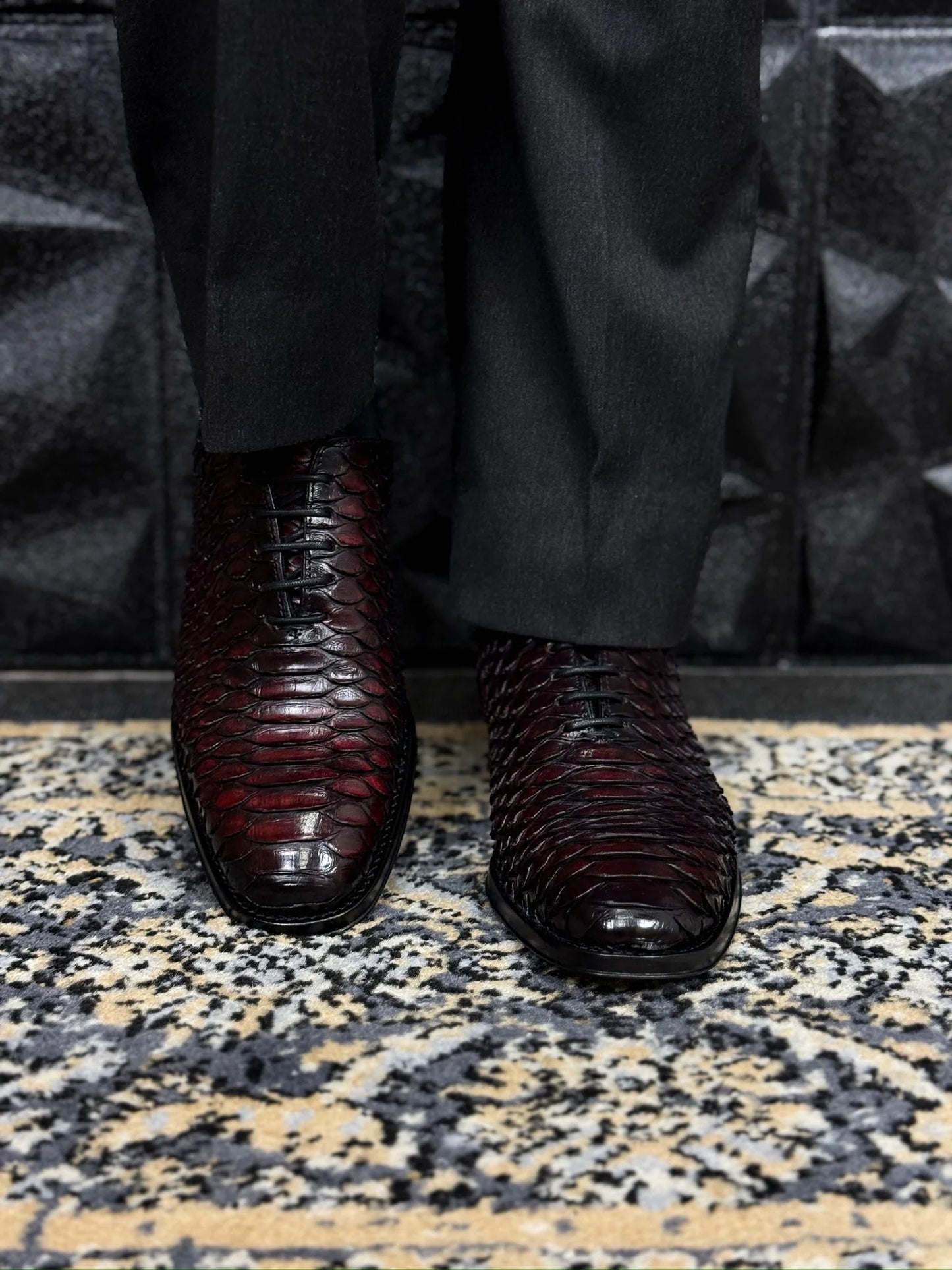 Hugo Wholecut Python Dress Shoes