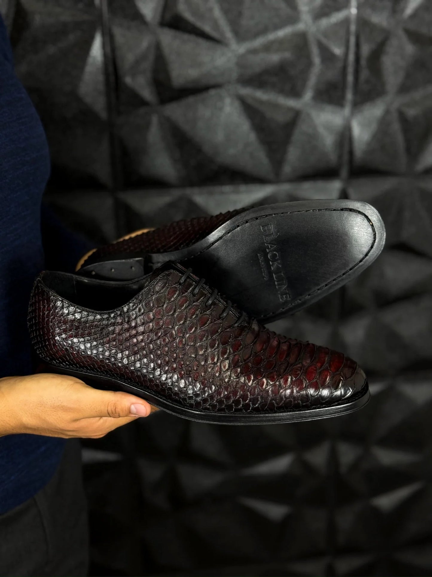Hugo Wholecut Python Dress Shoes