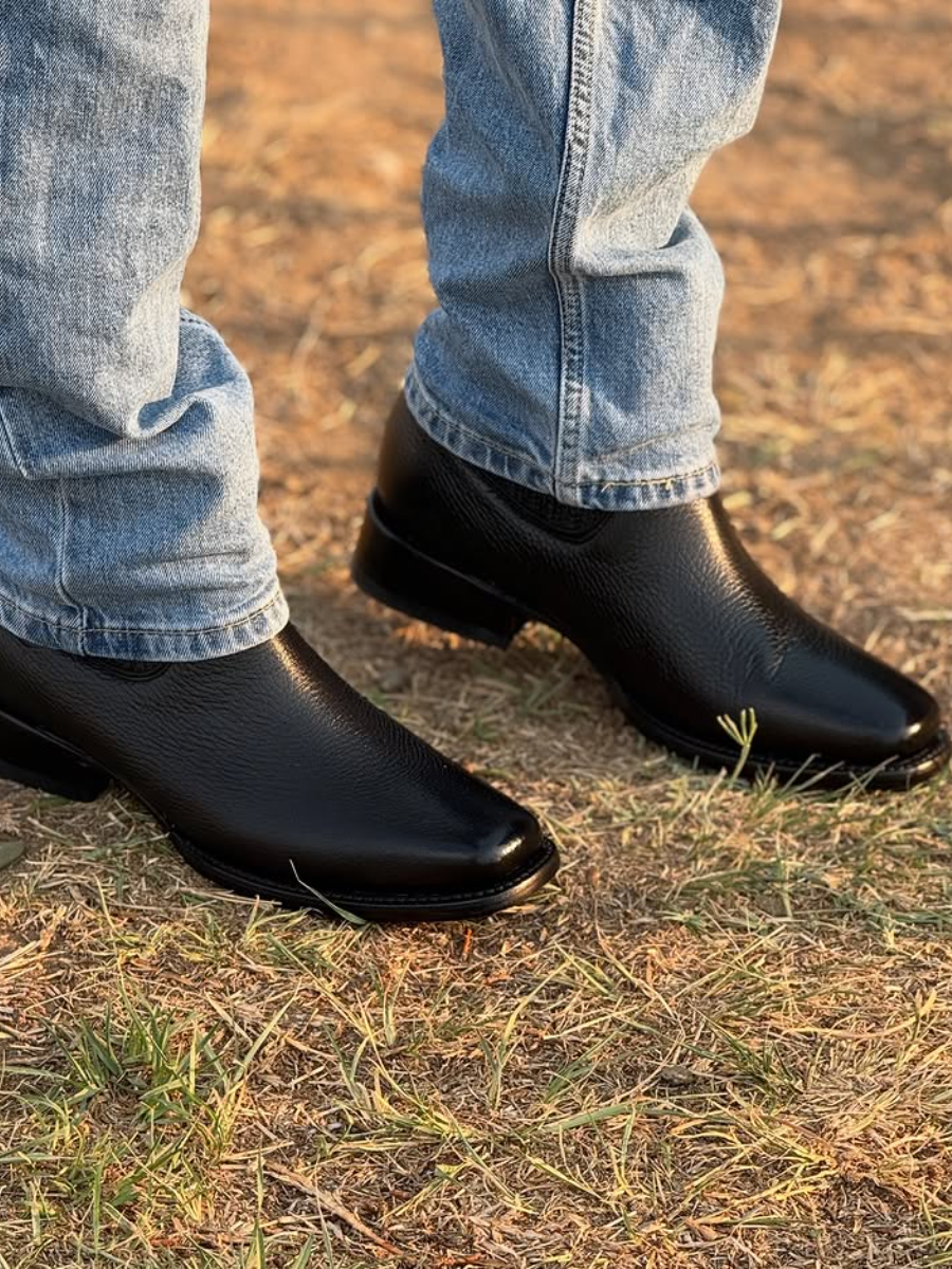 (⏰New Arrivals Promotion $15 OFF) Deerskin Ankle Boots - Black