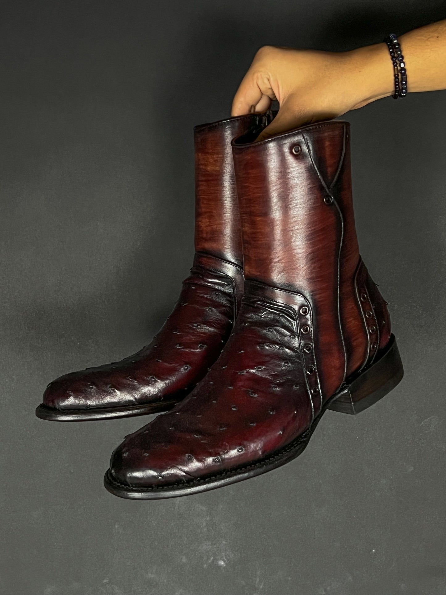 (⏰New Arrivals Promotion $20 OFF) Sebastian Ostrich Print Boots