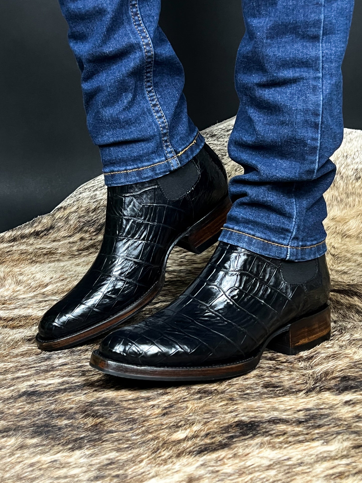 (⏰New Arrivals Promotion $20 OFF) Black Chelsea Leather Boots