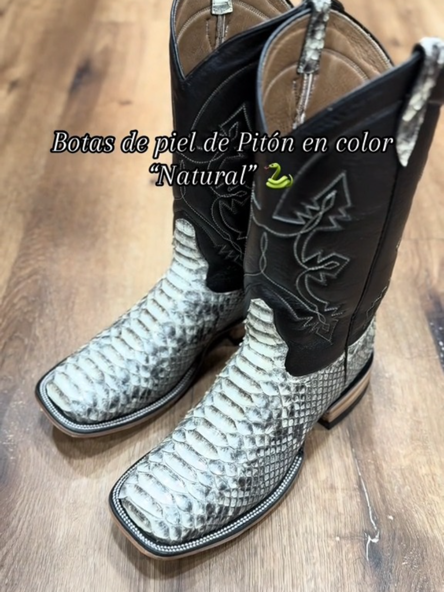 (⏰New Arrivals Promotion $15 OFF) Python Skin Boots In Color Natural