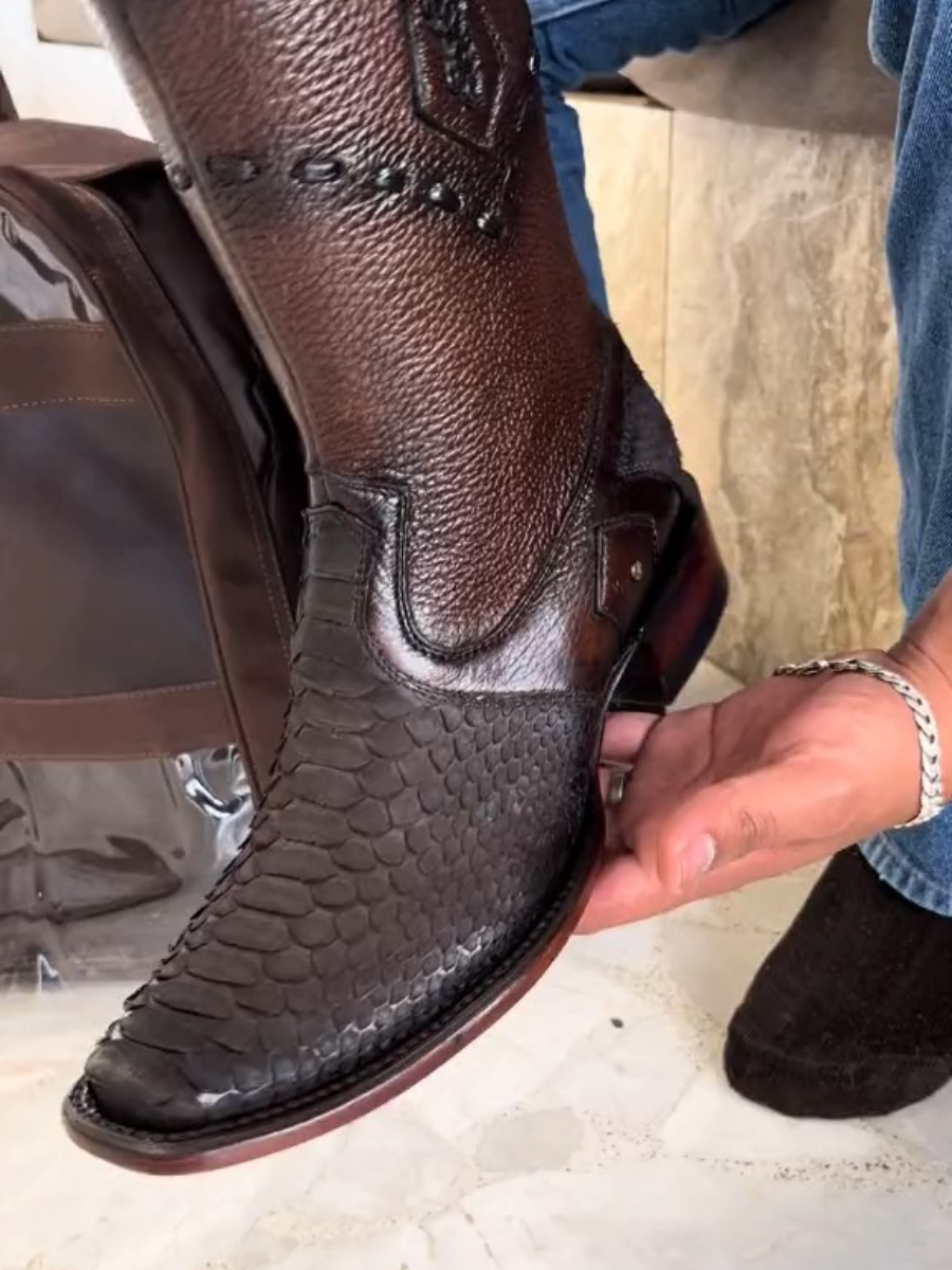 Men's Exotic Python Boots
