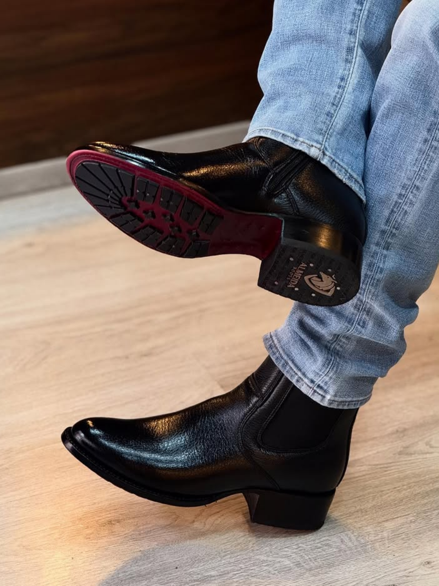 Luchesse Black Deerskin Boots