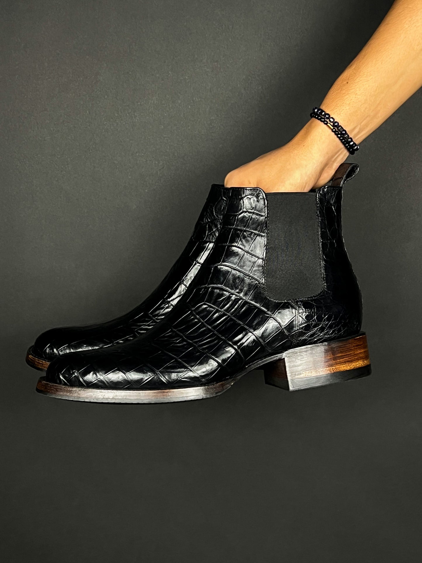 (⏰New Arrivals Promotion $20 OFF) Black Chelsea Leather Boots