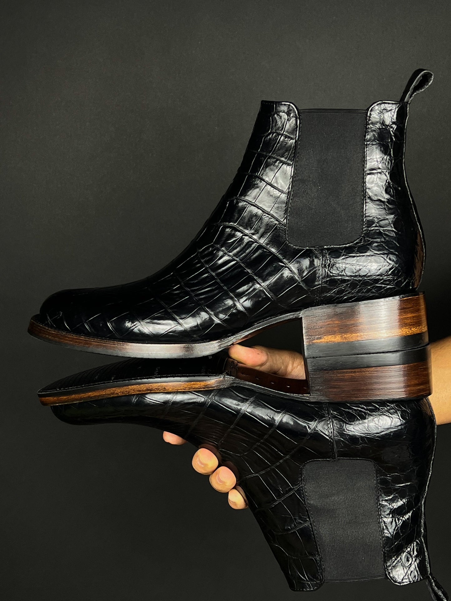 (⏰New Arrivals Promotion $20 OFF) Black Chelsea Leather Boots