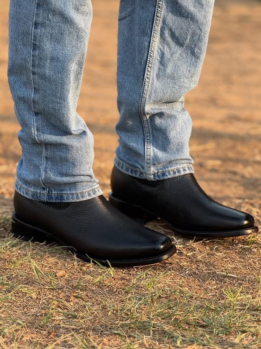 (⏰New Arrivals Promotion $15 OFF) Deerskin Ankle Boots - Black