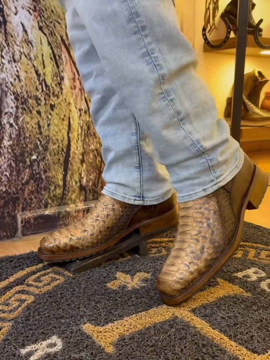 Snakeskin Pattern Boots