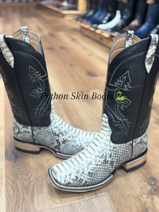 (⏰New Arrivals Promotion $15 OFF) Python Skin Boots In Color Natural