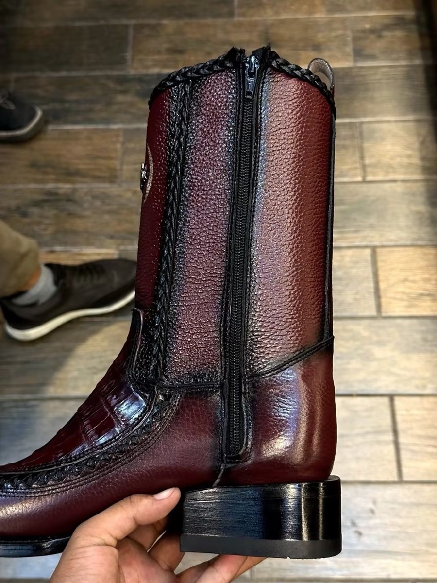 Men's Genuine Ostrich Leather Boots(Buy 2 Free Shipping✔️)