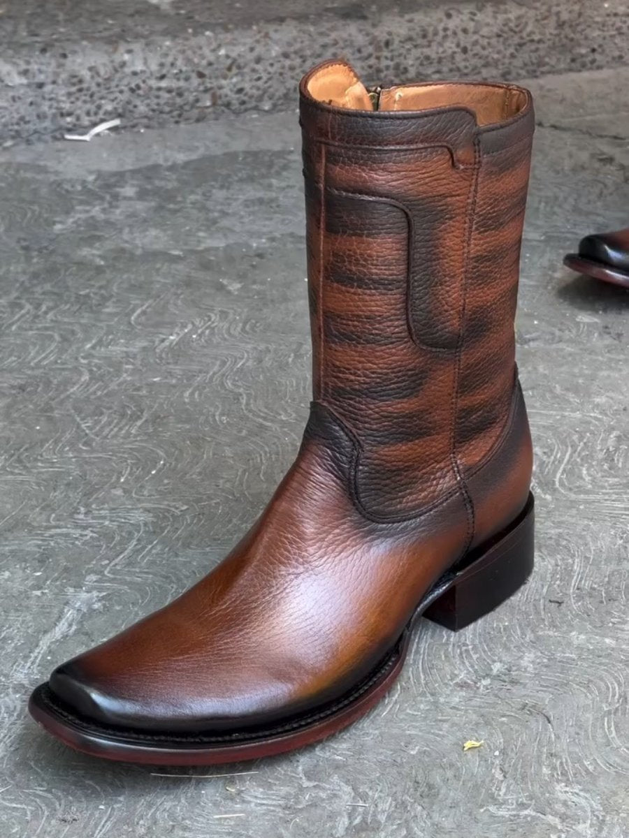 Handmade Brown Deerskin Boots