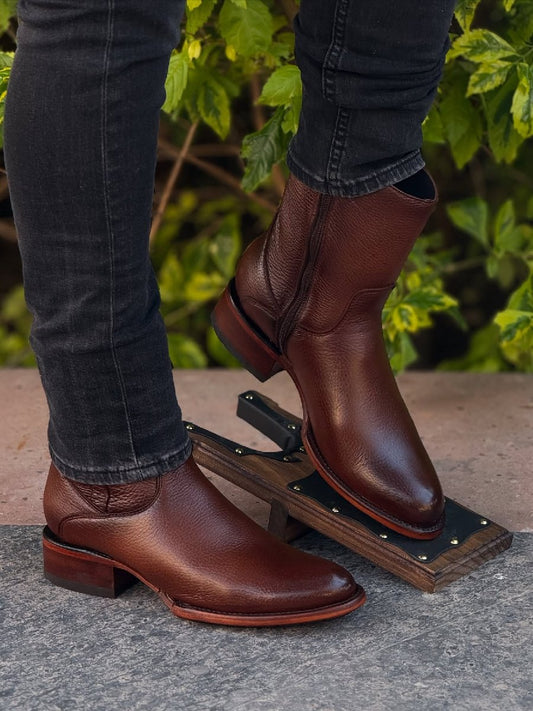 (⏰New Arrivals Promotion $20 OFF)Brown Deerskin Half Boots